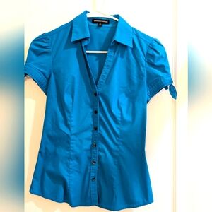 Blue button down Express shirt